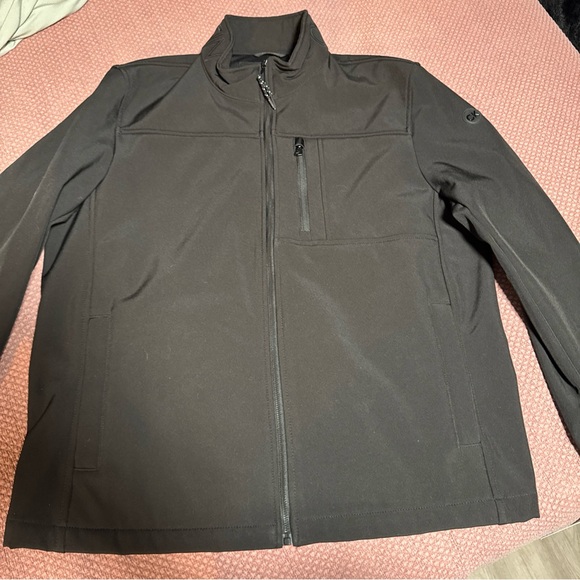 Calvin Klein Jacket Men’s L Black Infinite Stretch Water-Resistant Hooded CK NEW